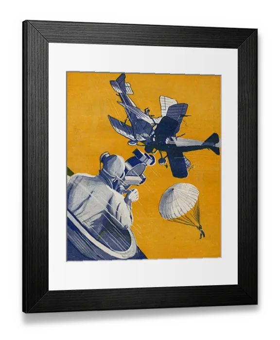 Framed Print : Shooting a movie thriller in mid-air Framed Print : Shooting a movie thriller in mid-air