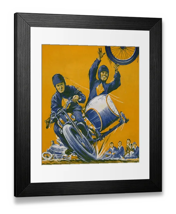 Framed Print : Motorcycle stunt riders Framed Print : Motorcycle stunt riders