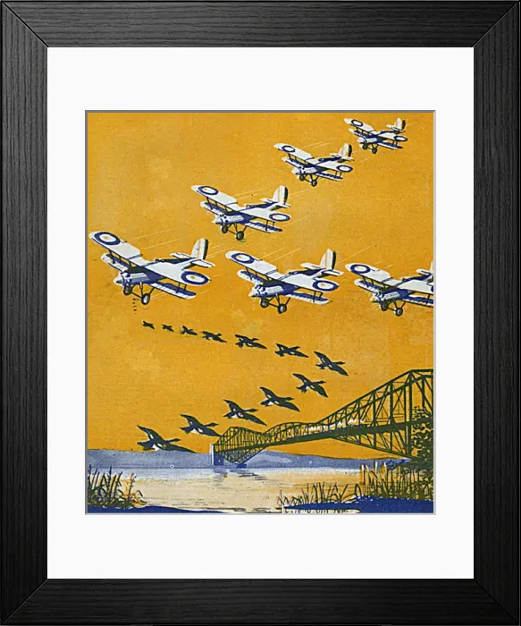 Framed Print : Formation flying - mechanical and natural Framed Print : Formation flying - mechanical and natural