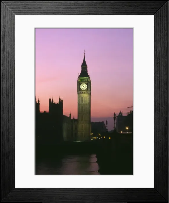 Framed Print : View of Big Ben and Houses of Parliament, London Framed Print : View of Big Ben and Houses of Parliament, London