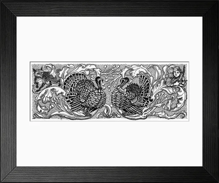 Framed Print : Decorative turkeys Framed Print : Decorative turkeys