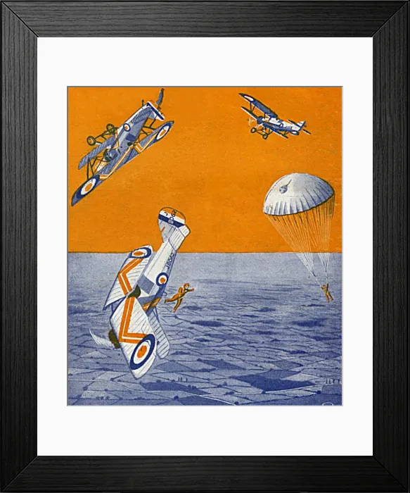 Framed Print : Dangerous aerial stunt by Dick Grace Framed Print : Dangerous aerial stunt by Dick Grace