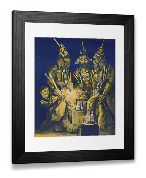 Framed Print : Guy Fawkes Night - lighting firework laden guys Framed Print : Guy Fawkes Night - lighting firework laden guys