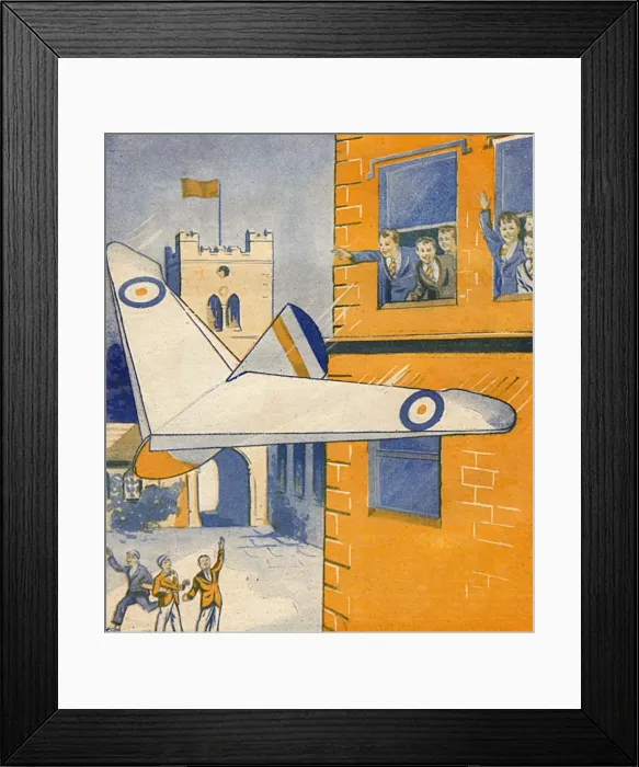 Framed Print : Paper glider Framed Print : Paper glider