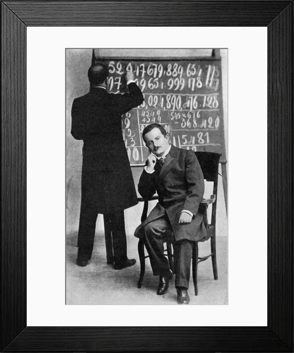 Framed Print : Inaudi, the lightning calculator Framed Print : Inaudi, the lightning calculator