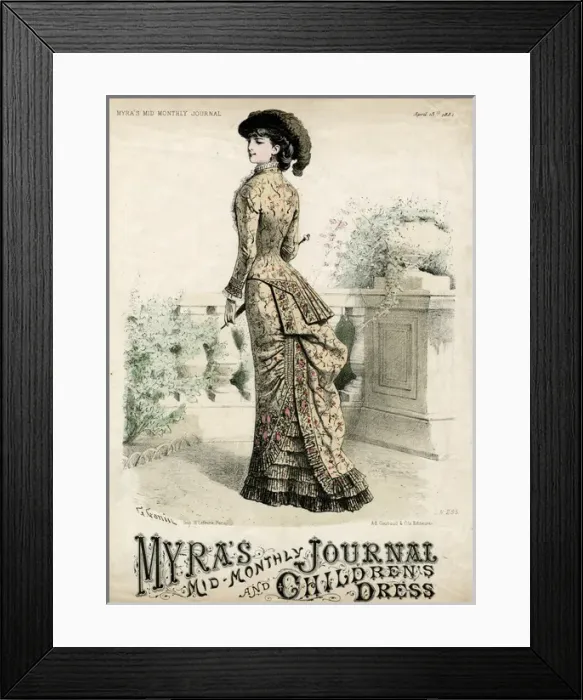 Framed Print : Costume April 1881 Framed Print : Costume April 1881