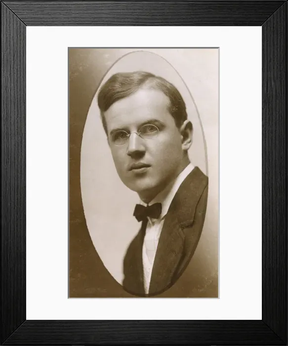 Framed Print : Young man in head and shoulders portrait, USA Framed Print : Young man in head and shoulders portrait, USA