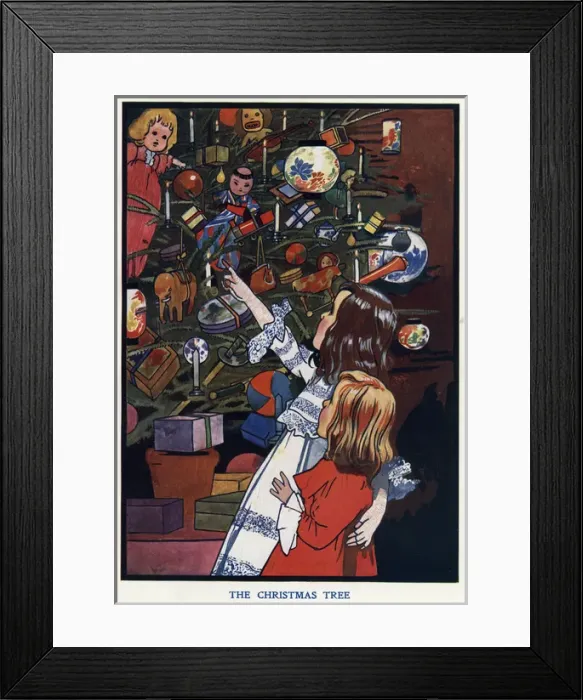 Framed Print : The Christmas Tree by Charles Robinson Framed Print : The Christmas Tree by Charles Robinson