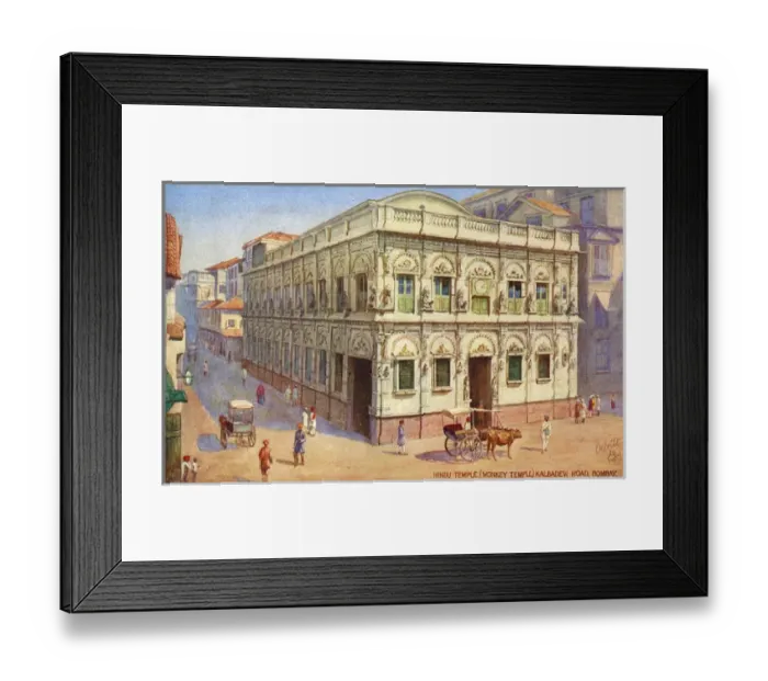 Framed Print : Hindu (Monkey) Temple, Kalbadevi Road, Bombay, India Framed Print : Hindu (Monkey) Temple, Kalbadevi Road, Bombay, India
