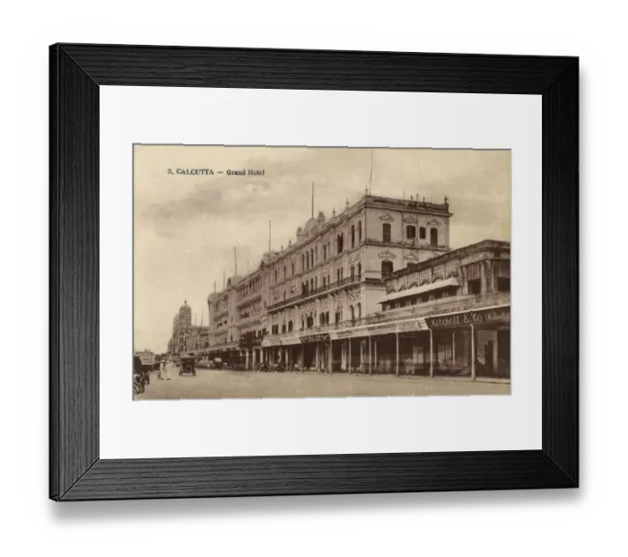 Framed Print : Grand Hotel, Chowringhee Road, Calcutta, India Framed Print : Grand Hotel, Chowringhee Road, Calcutta, India