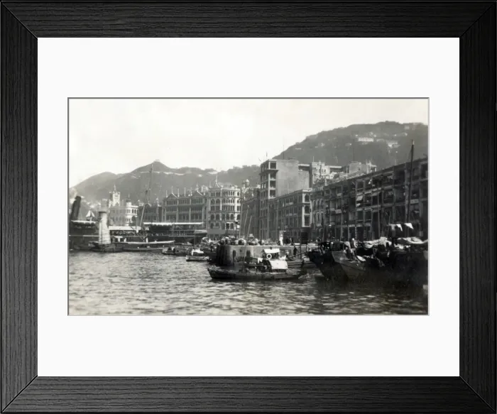 Framed Print : Victoria waterfront, Hong Kong Framed Print : Victoria waterfront, Hong Kong