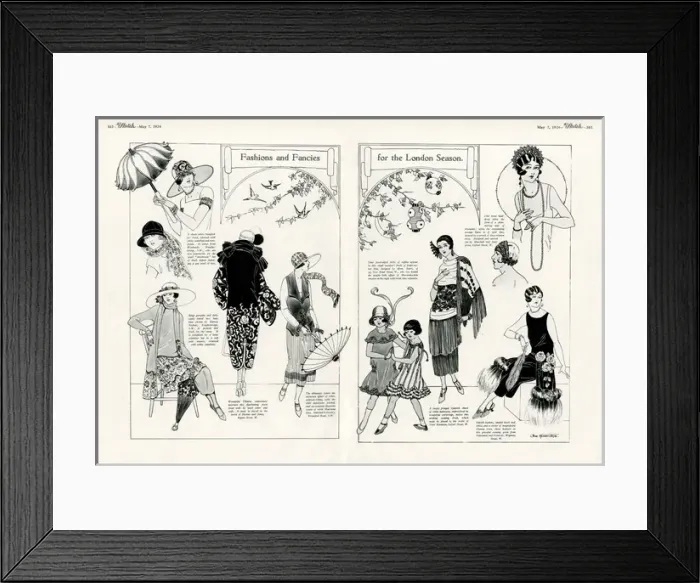 Framed Print : Fashions and Fancies for the London Season Framed Print : Fashions and Fancies for the London Season