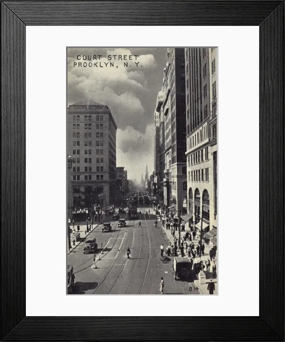 Framed Print : Court Street, Brooklyn, New York Framed Print : Court Street, Brooklyn, New York