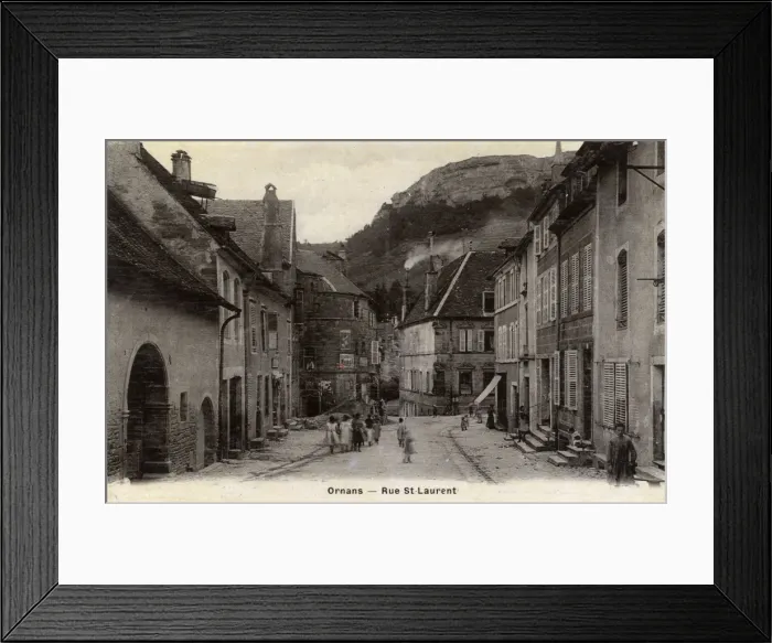 Framed Print : Ornans, France - Rue St. Laurent Framed Print : Ornans, France - Rue St. Laurent