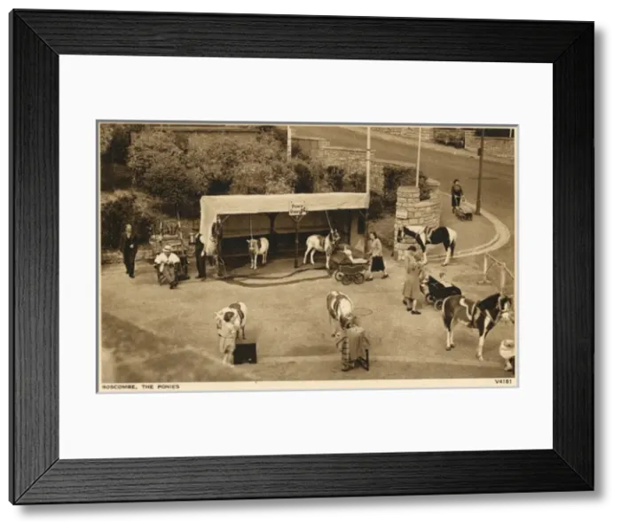 Framed Print : Boscombe Promenade, Hampshire - Pony Rides Framed Print : Boscombe Promenade, Hampshire - Pony Rides