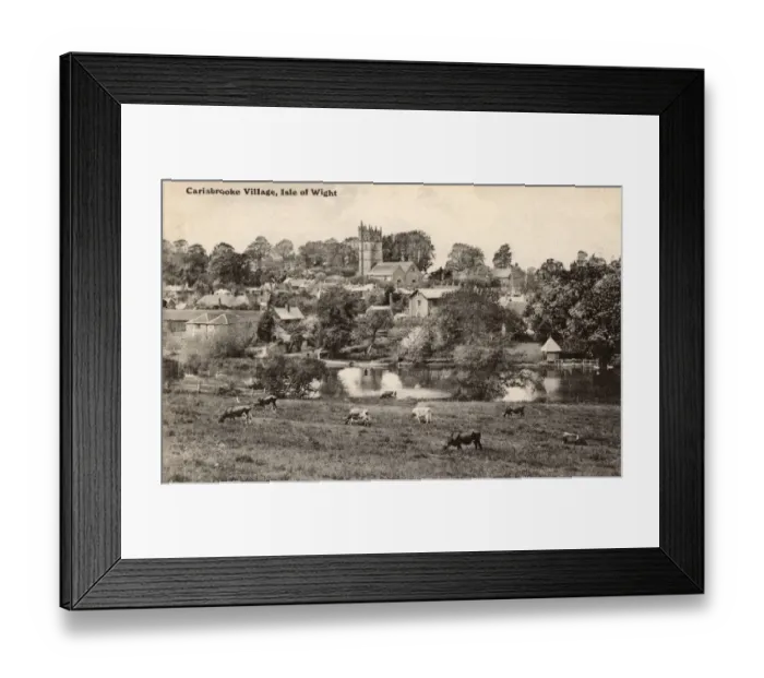 Framed Print : Carisbrooke Village, Isle of Wight, Hampshire, England Framed Print : Carisbrooke Village, Isle of Wight, Hampshire, England
