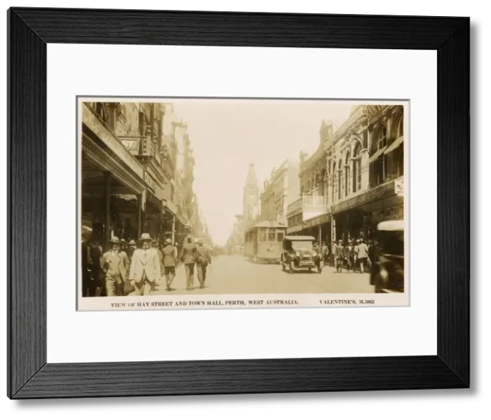 Framed Print : Hay Street and Town Hall, Perth, Western Australia Framed Print : Hay Street and Town Hall, Perth, Western Australia