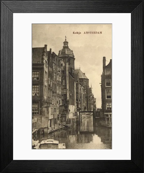 Framed Print : Amsterdam, The Netherlands - Oudezijds Kolk Canal Framed Print : Amsterdam, The Netherlands - Oudezijds Kolk Canal