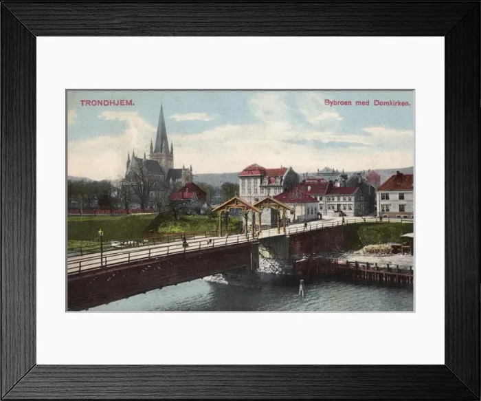 Framed Print : Trondheim - Bybroan and view of the Cathedral Framed Print : Trondheim - Bybroan and view of the Cathedral