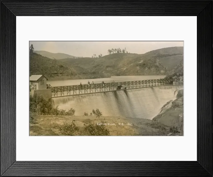 Framed Print : Kateri Bund Dam and Bridge, Karnataka, India Framed Print : Kateri Bund Dam and Bridge, Karnataka, India