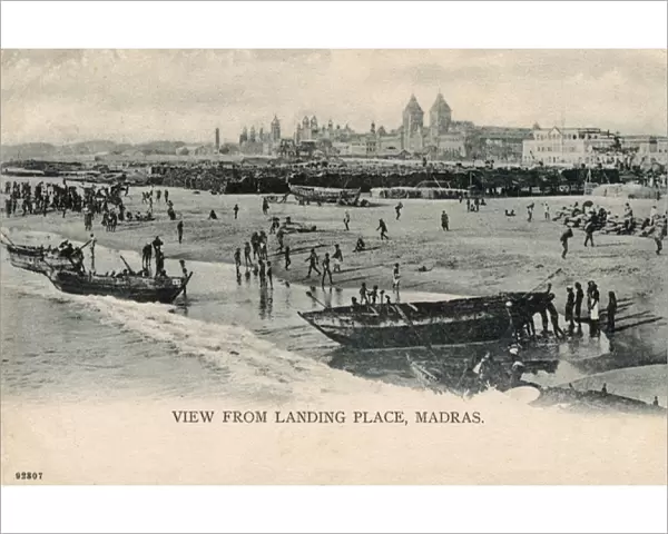View from Landing Place, Madras, Tamil Nadu, India