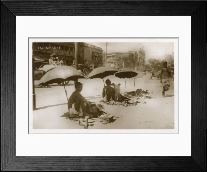 Framed Print : Cobblers on the street, Delhi, India Framed Print : Cobblers on the street, Delhi, India
