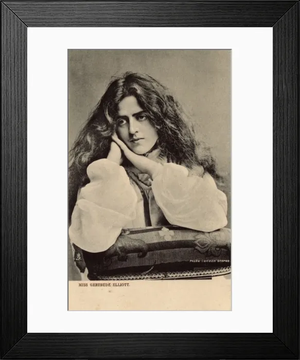 Framed Print : Miss Gertrude Elliott - American actress Framed Print : Miss Gertrude Elliott - American actress