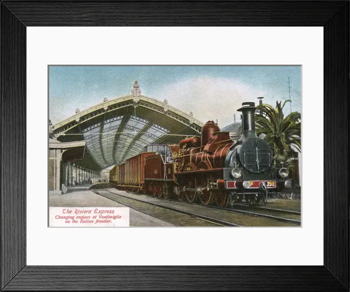 Framed Print : Riviera Express - changing engines at Ventimiglia Framed Print : Riviera Express - changing engines at Ventimiglia