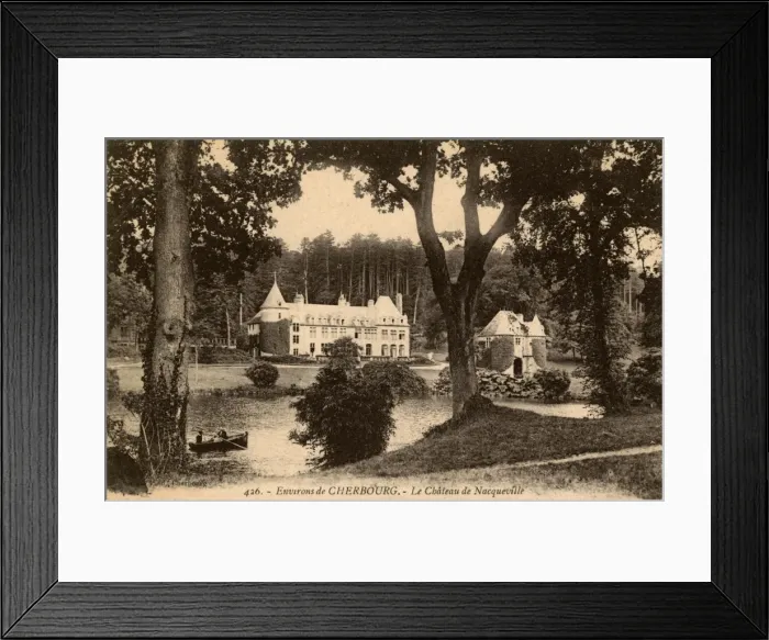 Framed Print : Environs of Cherbourg, France - Chateau de Nacqueville Framed Print : Environs of Cherbourg, France - Chateau de Nacqueville