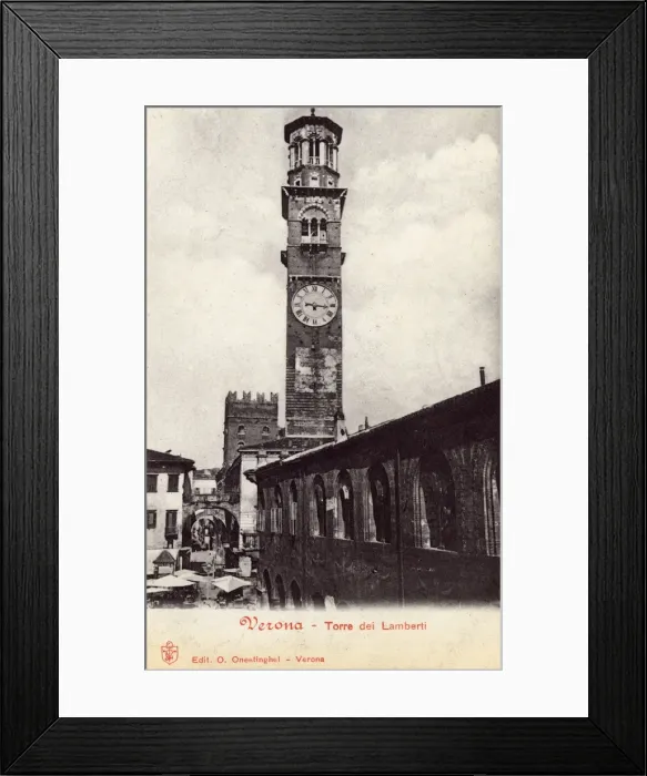 Framed Print : Torre dei Lamberti, Verona, Italy Framed Print : Torre dei Lamberti, Verona, Italy