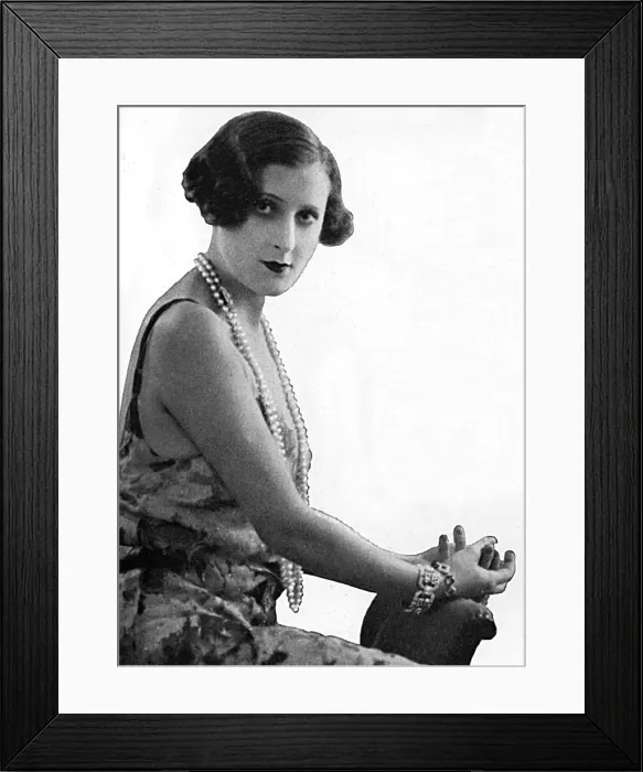 Framed Print : Madame Idare, fashion designer Framed Print : Madame Idare, fashion designer