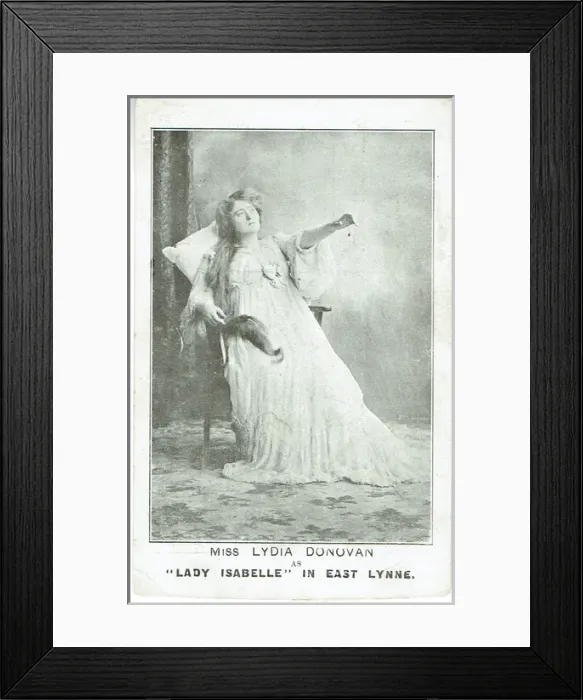 Framed Print : East Lynne from Mrs Henry Woods novel written in 1861