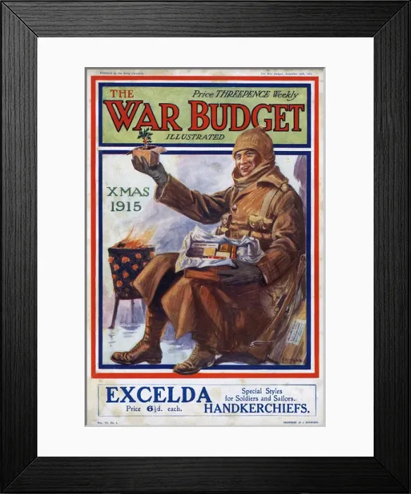Framed Print : The War Budget - Christmas 1915 Framed Print : The War Budget - Christmas 1915