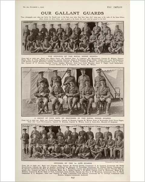 Our Gallant Guards featured in The Tatler, December 1914