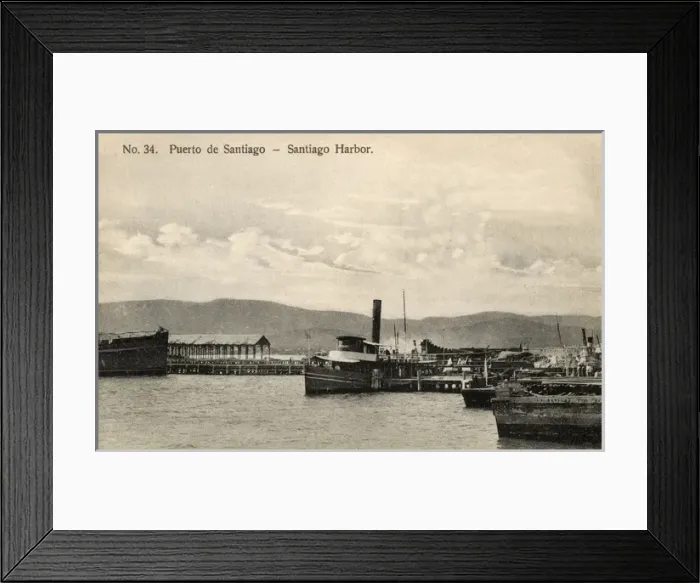 Framed Print : View of the Harbour, Santiago de Cuba, Cuba Framed Print : View of the Harbour, Santiago de Cuba, Cuba