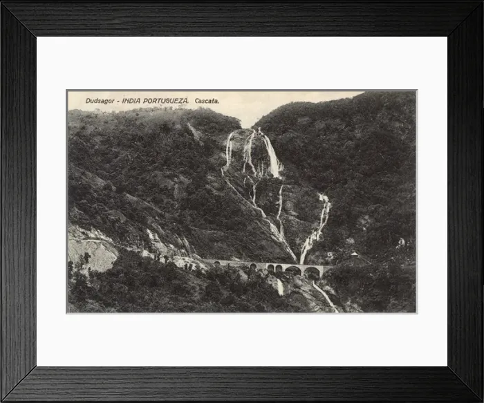 Framed Print : Dudhsagar Falls, Mandovi River, Karnataka and Goa, India Framed Print : Dudhsagar Falls, Mandovi River, Karnataka and Goa, India