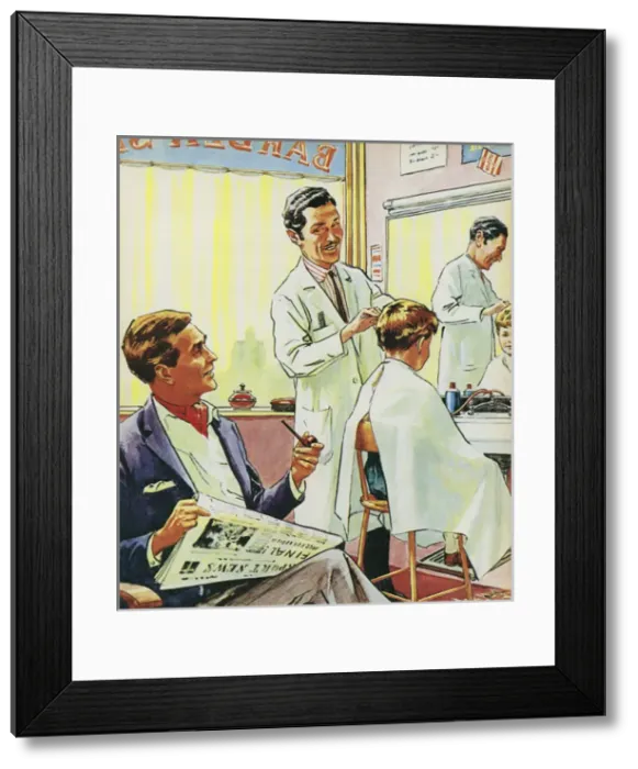 Framed Print : The Barber Framed Print : The Barber