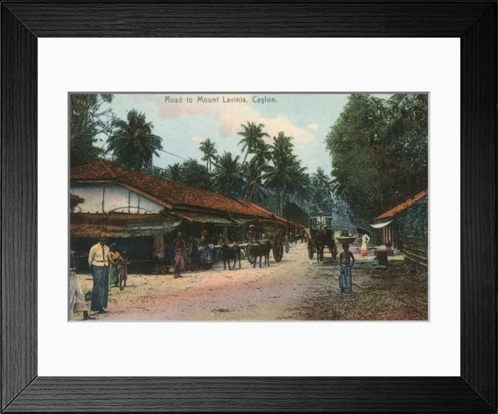 Framed Print : Road to Mount Lavinia, Ceylon (Sri Lanka) Framed Print : Road to Mount Lavinia, Ceylon (Sri Lanka)