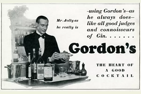 Advert for Gordons Gin 1929