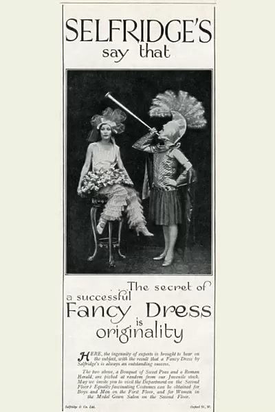 Selfridges fancy dress advertisement