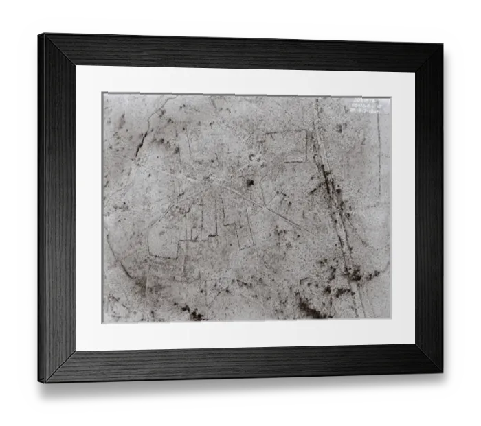 Framed Print : Aerial view, Hollebeke, West Flanders, Belgium, WW1 Framed Print : Aerial view, Hollebeke, West Flanders, Belgium, WW1