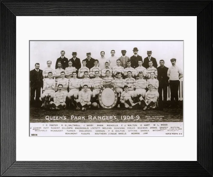 Framed Print : Queens Park Rangers FC football team Framed Print : Queens Park Rangers FC football team