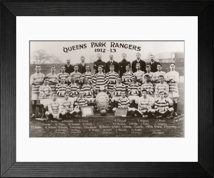 Framed Print : Queens Park Rangers FC football team Framed Print : Queens Park Rangers FC football team