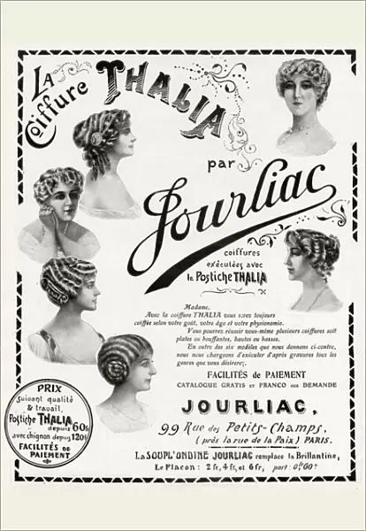 Advert for Jourliac hairpieces 1912
