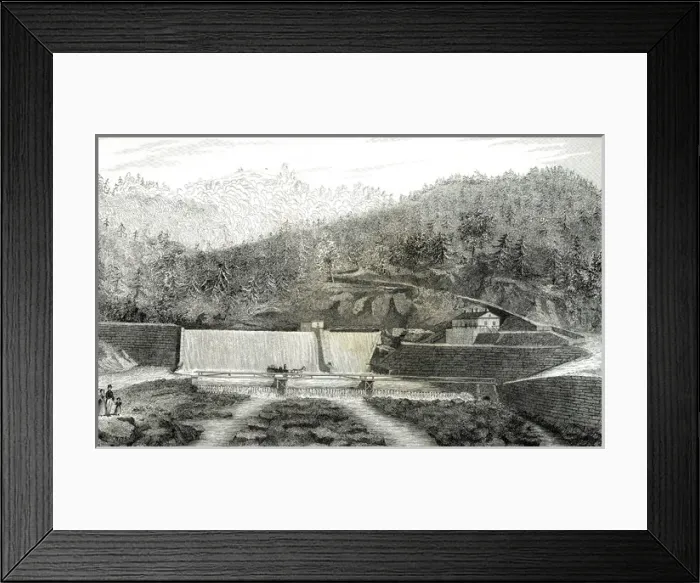 Framed Print : View below the Croton Dam Framed Print : View below the Croton Dam