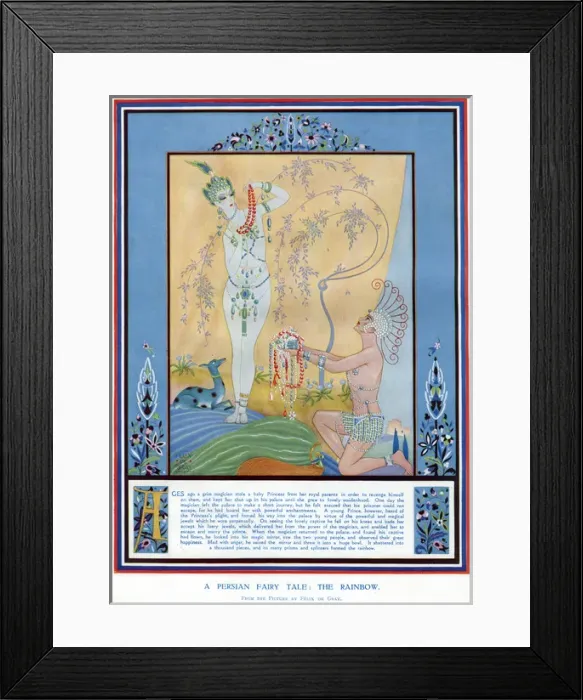 Framed Print : A Persian fairy tale - The Rainbow by Felix de Gray Framed Print : A Persian fairy tale - The Rainbow by Felix de Gray