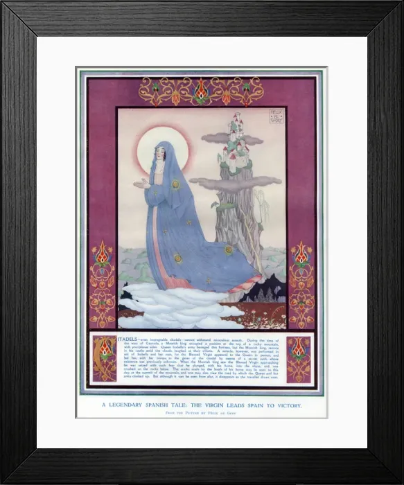 Framed Print : A Legendary SpanishTale - Virgin leads Spain to victory Framed Print : A Legendary SpanishTale - Virgin leads Spain to victory