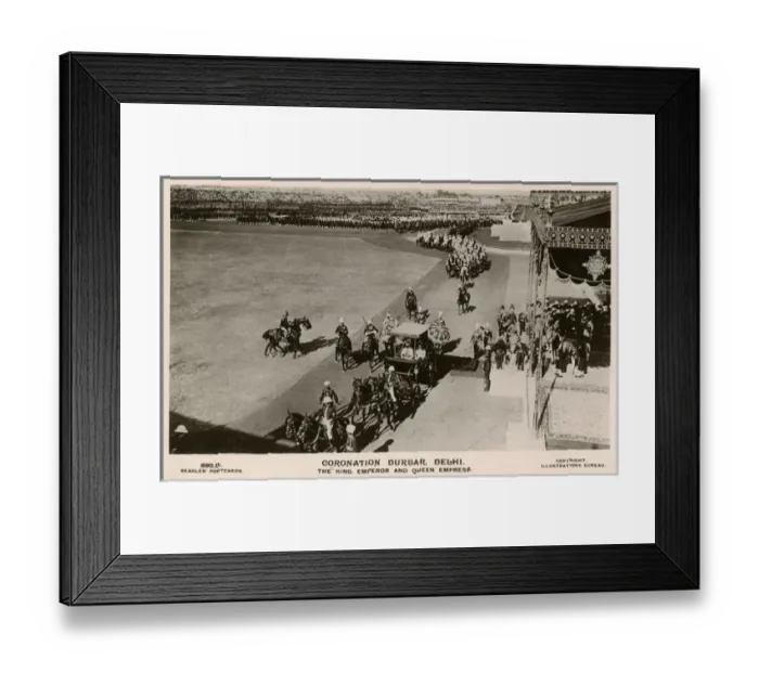 Framed Print : George V and Mary, Coronation Durbar, Delhi, India Framed Print : George V and Mary, Coronation Durbar, Delhi, India