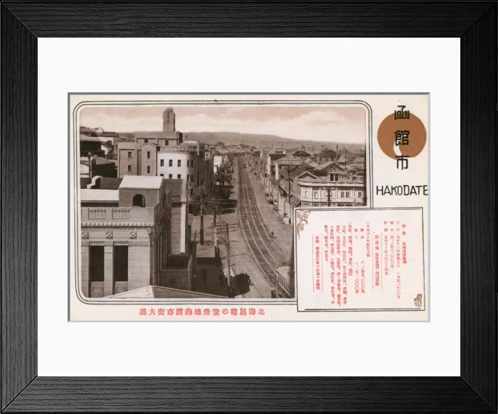 Framed Print : Hokkaido, Japan - Hakodate (a famous port city) Framed Print : Hokkaido, Japan - Hakodate (a famous port city)