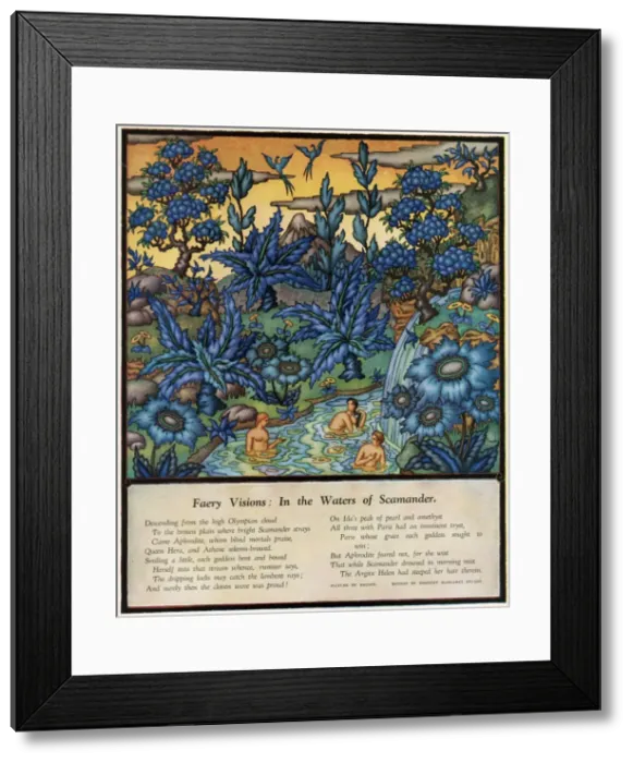 Framed Print : Faery Visions - In the Waters of Scamander Framed Print : Faery Visions - In the Waters of Scamander